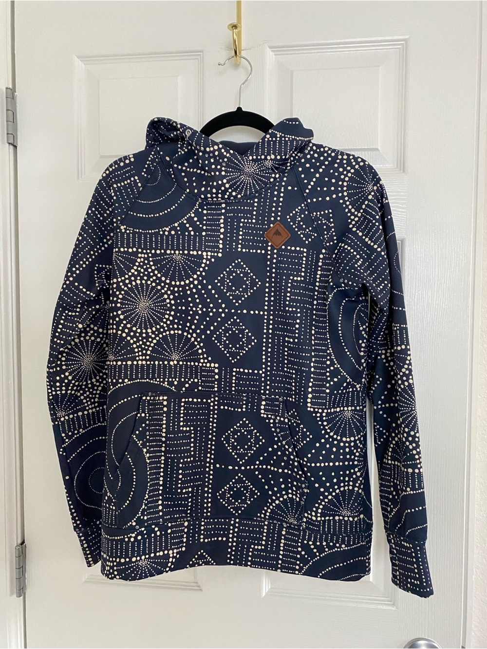 Burton Navy Blue Polka Dot Hoodie